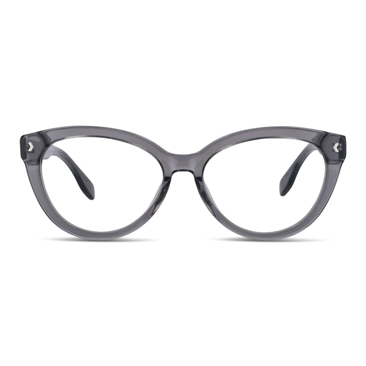 Eyeglasses optical agate pattern for women round face large xl oversize Bonoboss #color_gris