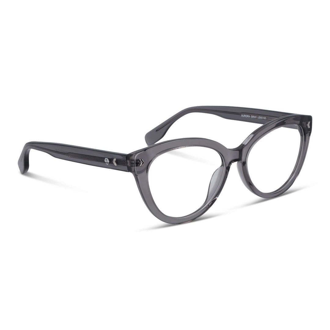 Eyeglasses optical agate pattern for women round face large xl oversize Bonoboss #color_gris