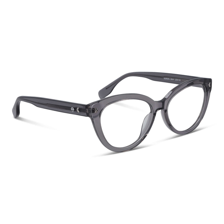 Eyeglasses optical agate pattern for women round face large xl oversize Bonoboss #color_gris