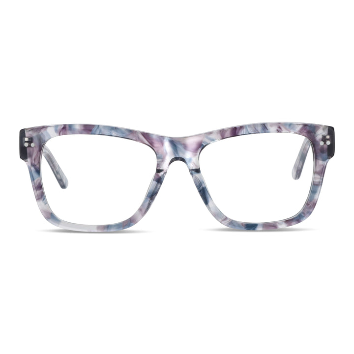Front view unos eyeglasses or frames optical color space exclusivos diseñador and forma square gruesos for men men women round face optical multifocales bifocales prescription mayorista distribuidor sustainables Bonoboss #color_aliceblue