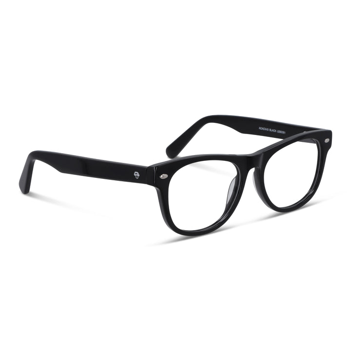 Eyeglasses optical frames acetate blue recycled material sustainable bonoboss optical wholesale #color_negro