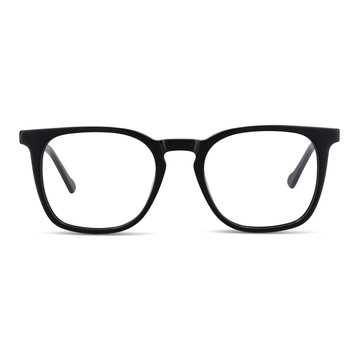 Eyeglasses lenses for men and women round face granacetate livianos and comodos Bonoboss #color_negro