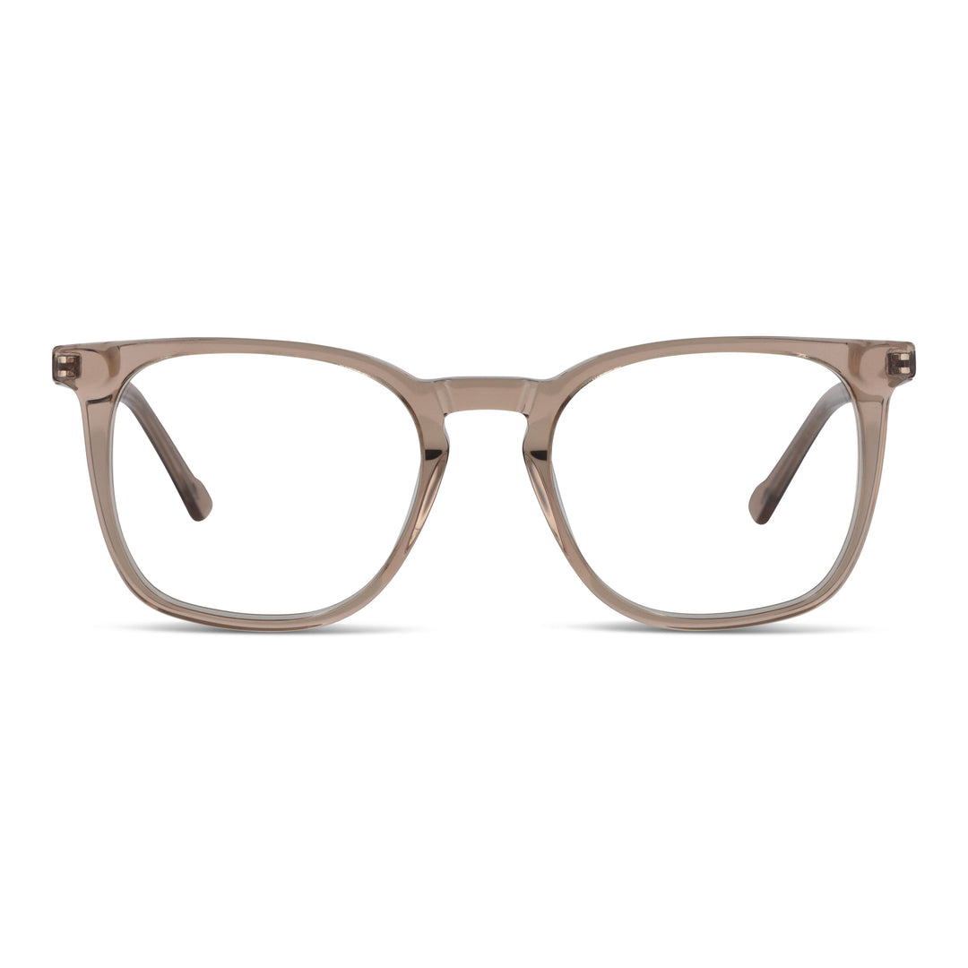 Eyeglasses lenses for men and women round face granacetate livianos and comodos Bonoboss #color_blonde-crystal