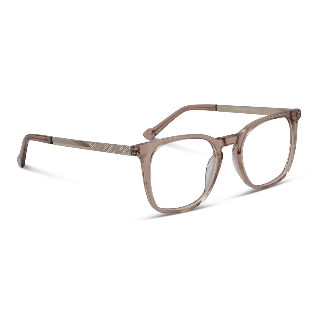 Eyeglasses lenses for men and women round face granacetate livianos and comodos Bonoboss #color_blonde-crystal