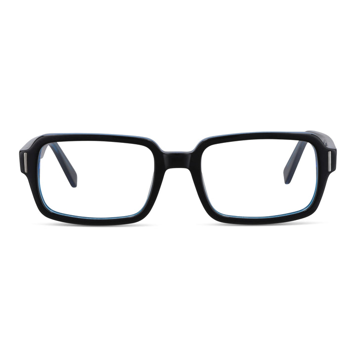 Eyeglasses optical lenses rectangular clasicos larges black optical for men and women Bonoboss #color_azul