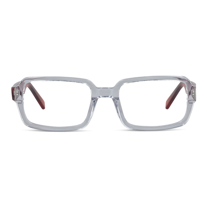 Eyeglasses optical lenses rectangular clears optical for men and women Bonoboss #color_crystal-carey