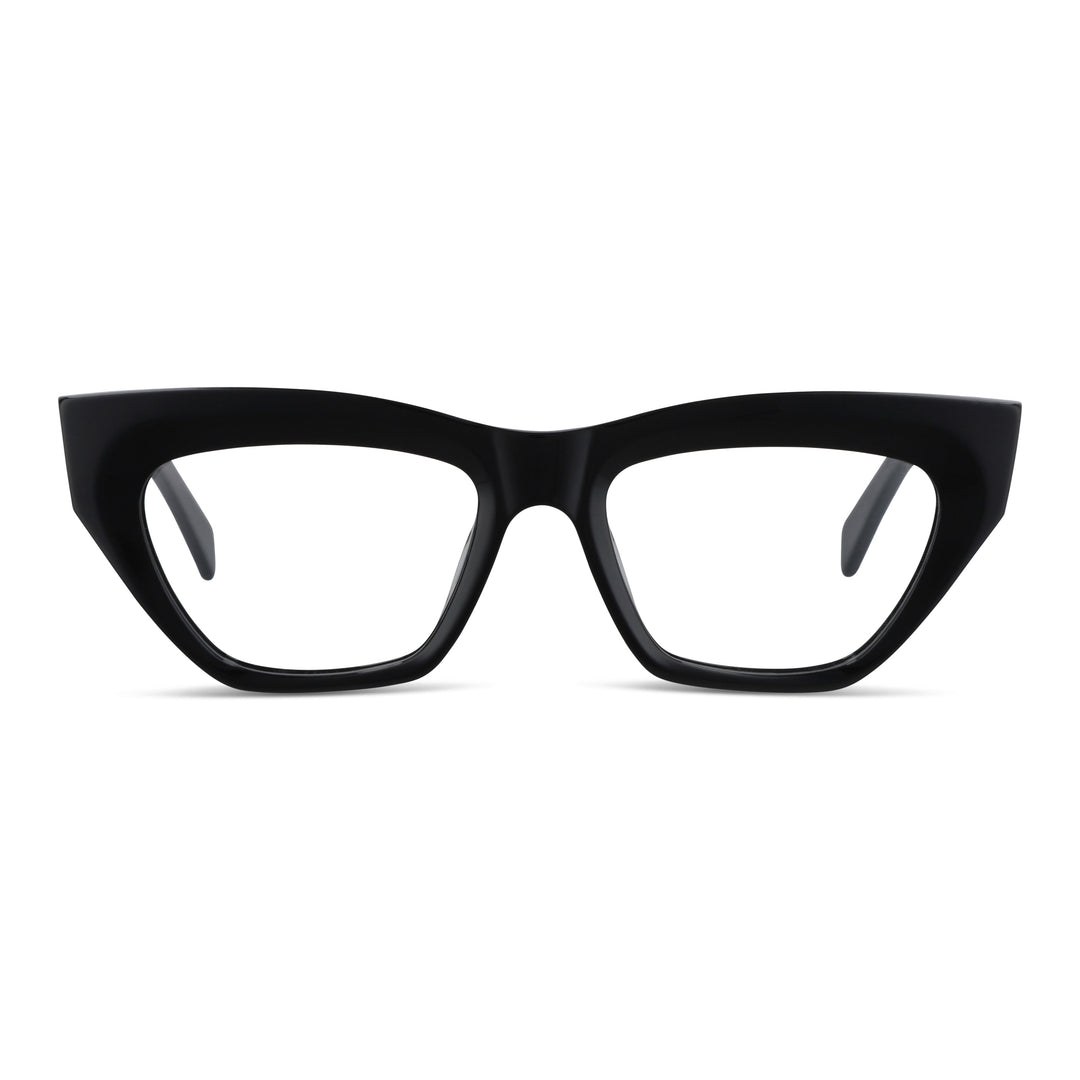 Eyeglasses or eyewear opticas for women lenses agate pattern geometricos moda acetate livianos and delgados for women Bonoboss #color_negro