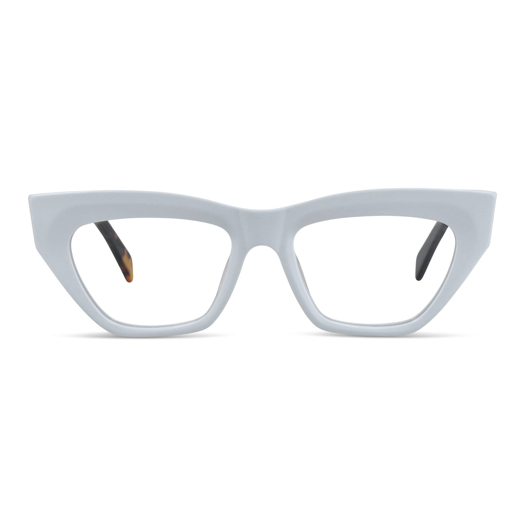 Eyeglasses or eyewear opticas for women lenses agate pattern white geometricos moda acetate livianos and delgados for women Bonoboss #color_blanco