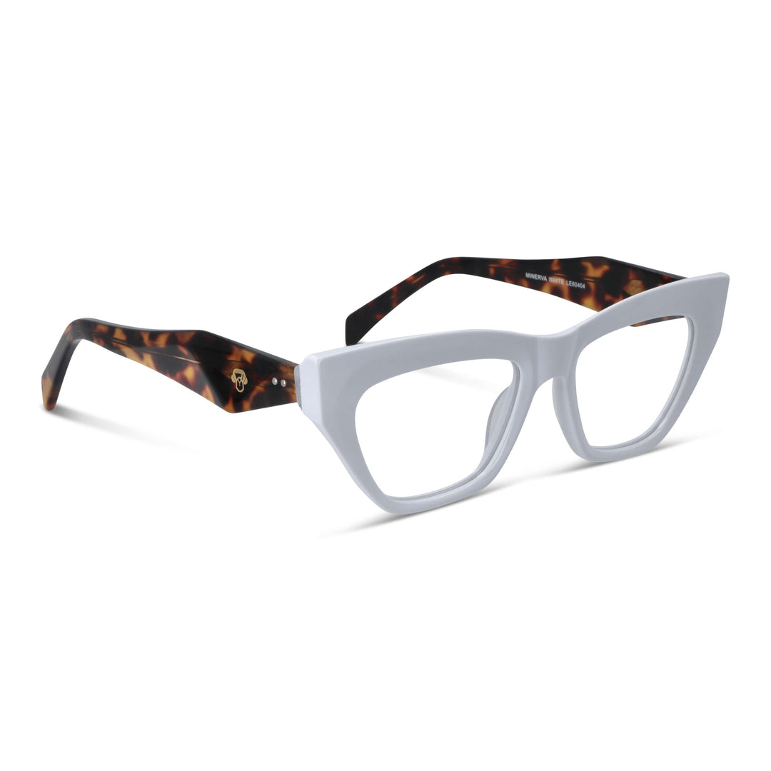 Eyeglasses or eyewear opticas for women lenses agate pattern white geometricos moda acetate livianos and delgados for women Bonoboss #color_blanco
