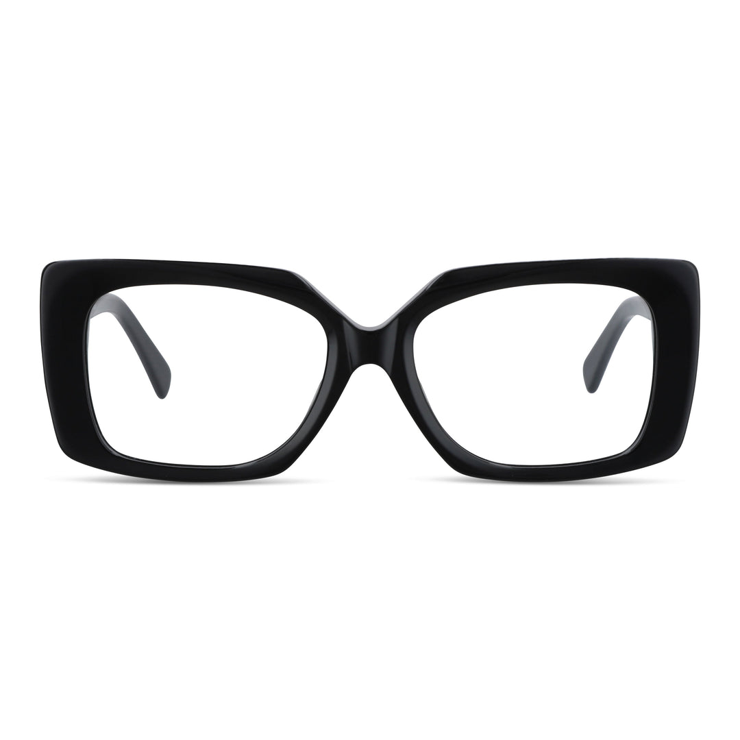 Eyeglasses oversize xl larges for men and women square acetate livianos comodos baratos Bonoboss #color_negro