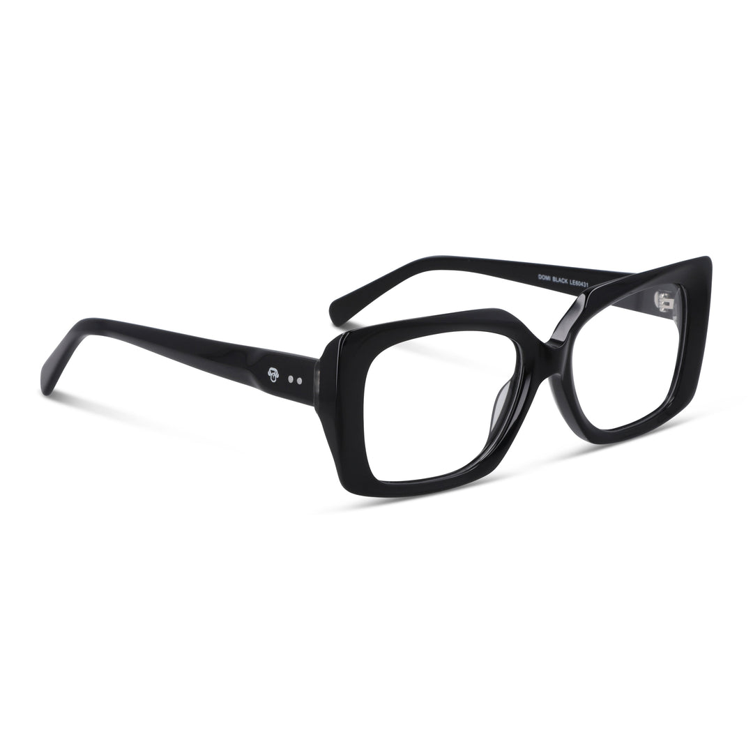 Eyeglasses oversize xl larges for men and women square acetate livianos comodos baratos Bonoboss #color_negro