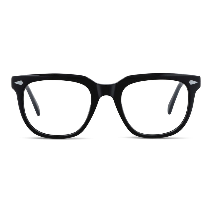 Eyeglasses lenses for men and women round face granacetate livianos and comodos Bonoboss #color_negro