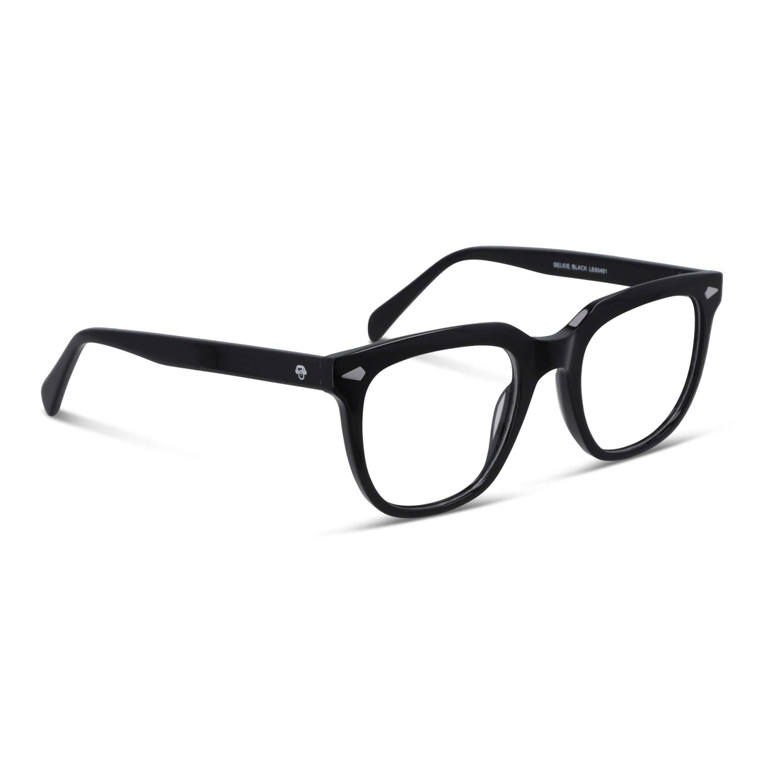 Eyeglasses lenses for men and women round face granacetate livianos and comodos Bonoboss #color_negro