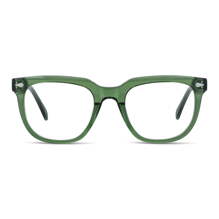 Eyeglasses lenses for men and women round face granacetate livianos and comodos Bonoboss #color_verde
