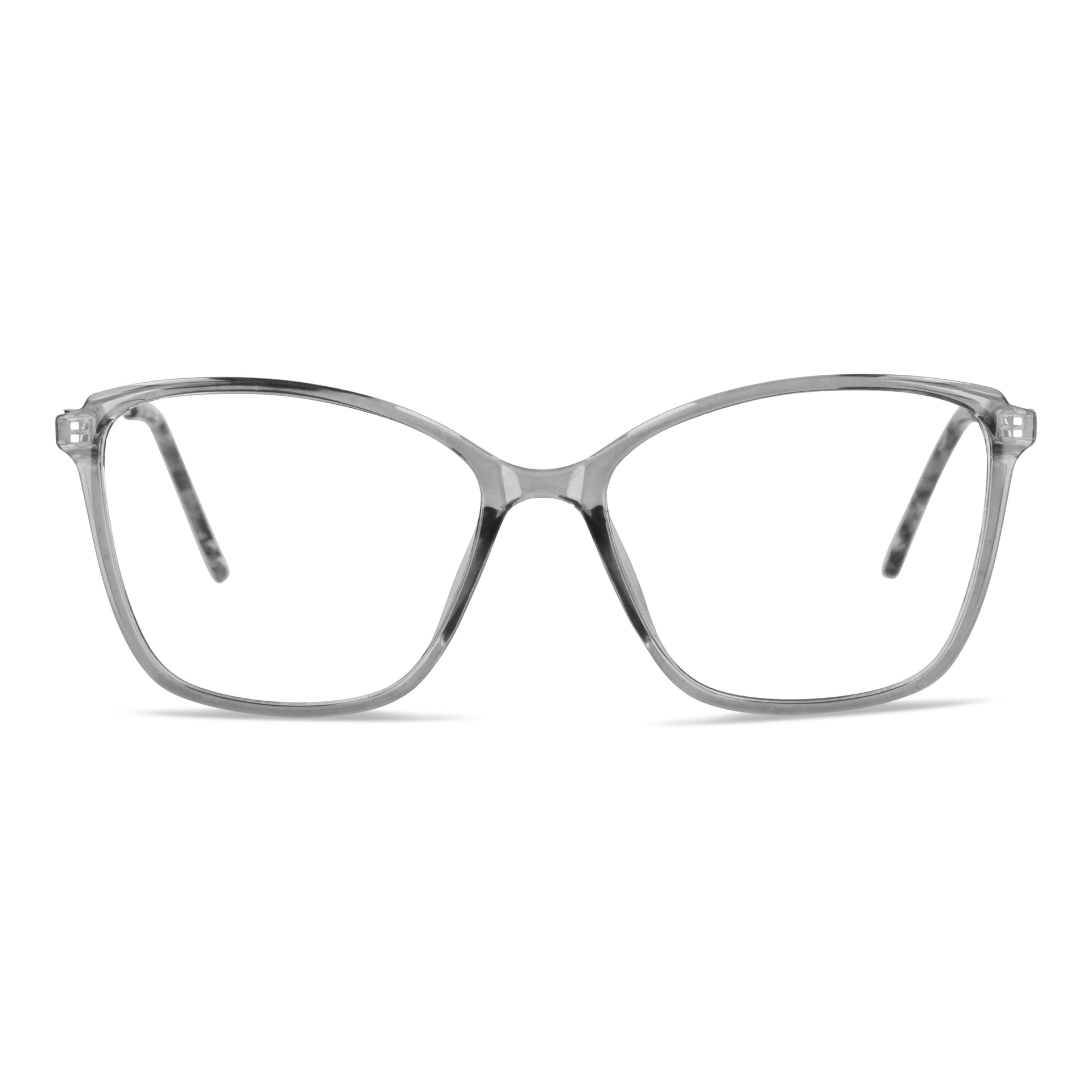 anteojos opticos para mujer de cara redonda grande con acetato de color durazno vista frontal. Distribuidor mayorista de opticas lentes plastico reciclado #color_transparente
