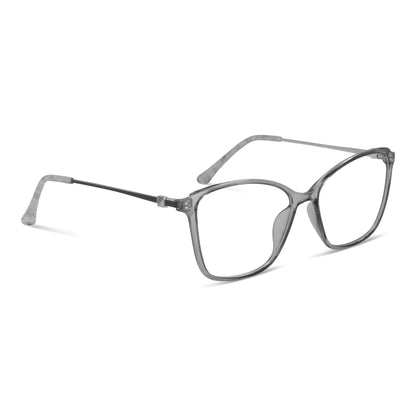 anteojos opticos para mujer de cara redonda grande con acetato de color durazno vista lateral. Distribuidor mayorista de opticas lentes plastico reciclado #color_transparente