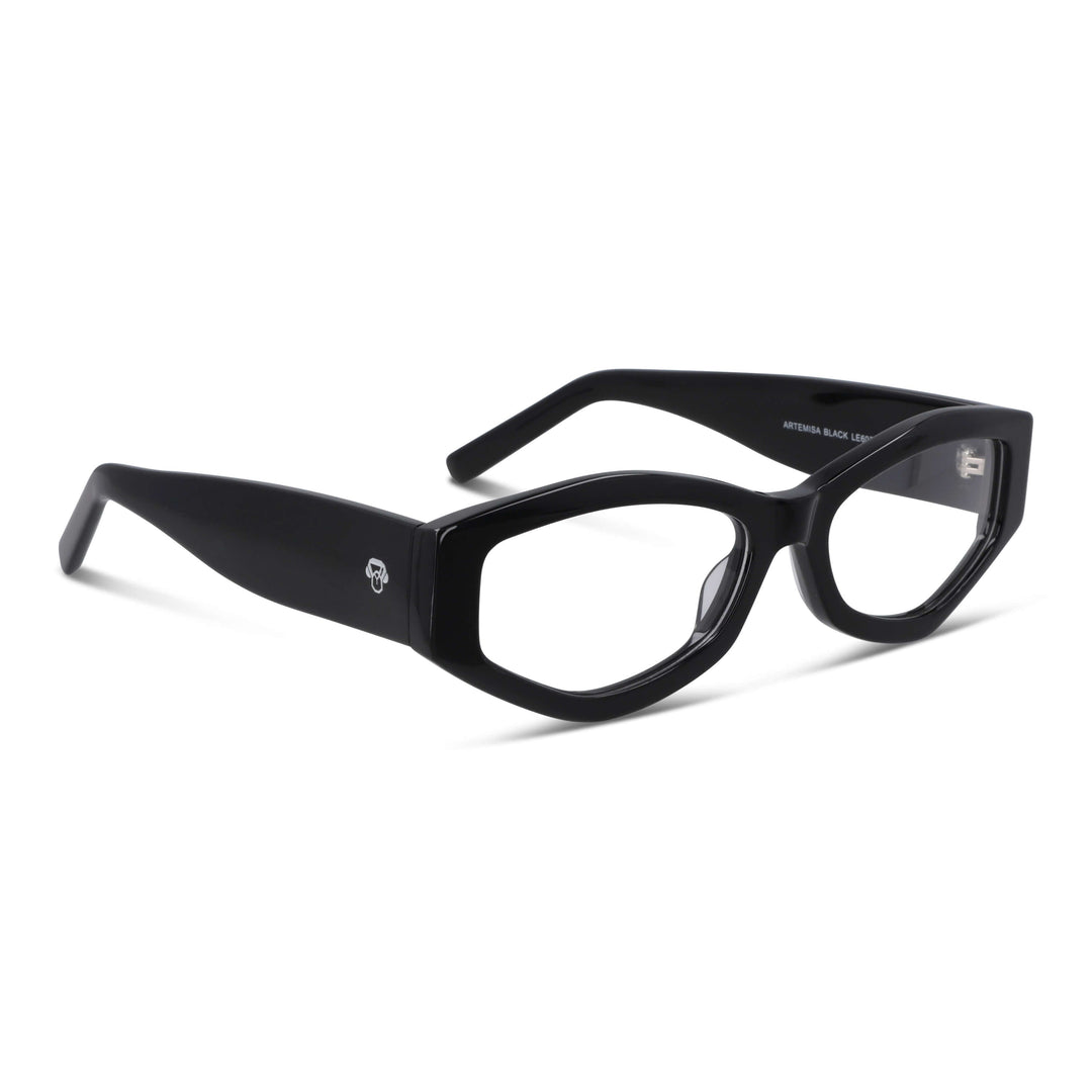Lenses eyeglasses or eyewear optical geometricos moda acetate livianos and delgados for women Bonoboss #color_negro