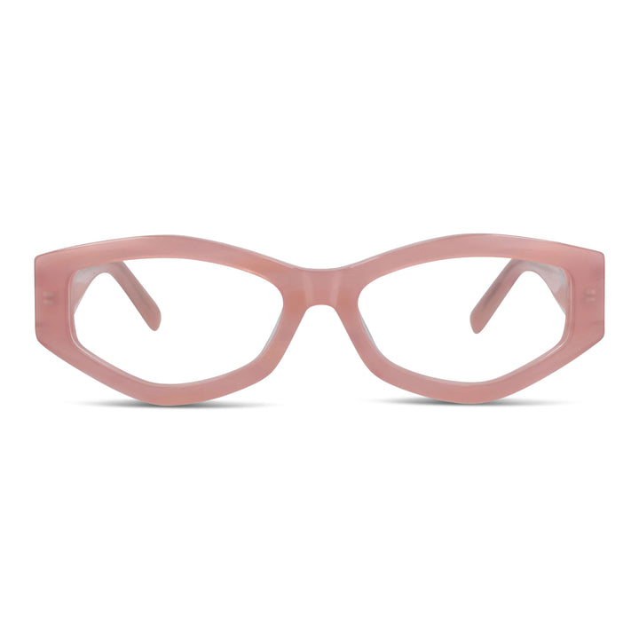 Lenses eyeglasses or eyewear optical geometricos moda acetate livianos and delgados for women Bonoboss #color_pink