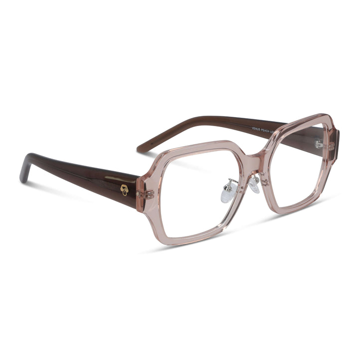Eyeglasses oversize xl larges for men and women square acetate livianos comodos baratos Bonoboss #color_pink-havana