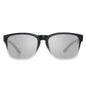 anteojos de sol rectangulares polarizados negros para hombre y mujer con lentes de color espejado plateado #color_espejado-gris 