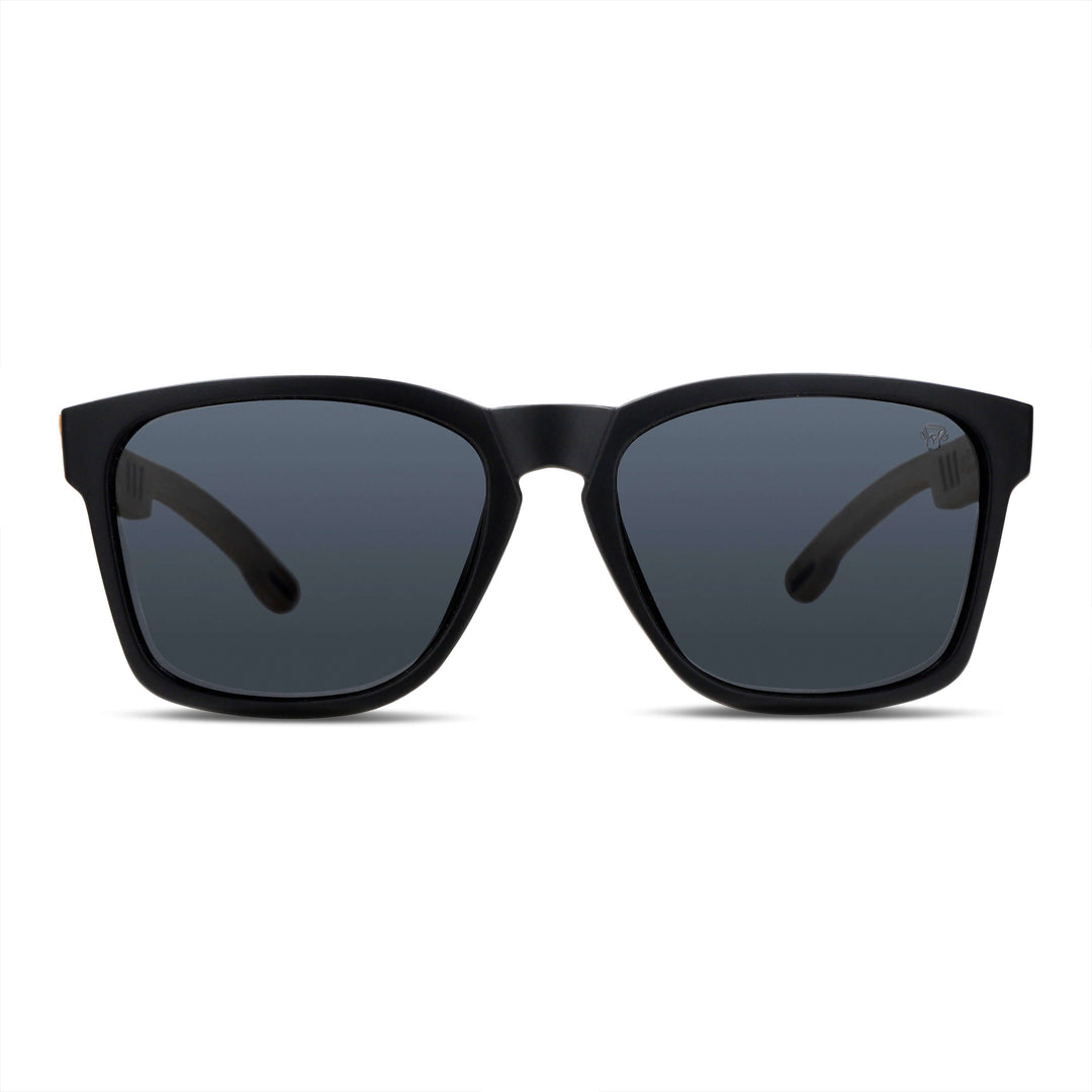 Sunglasses rectangular polarized black for men and women with color lenses black Bonoboss #color_negro