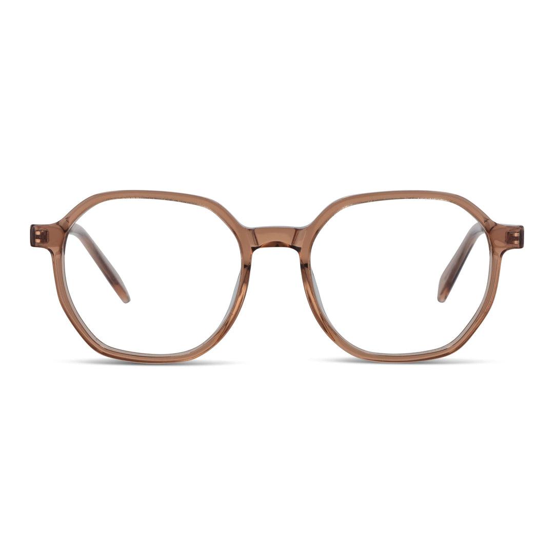 Lenses octagonales geometricos optical acetate and stainless steel livianos and delgados for men and women baratos Bonoboss #color_blonde-crystal
