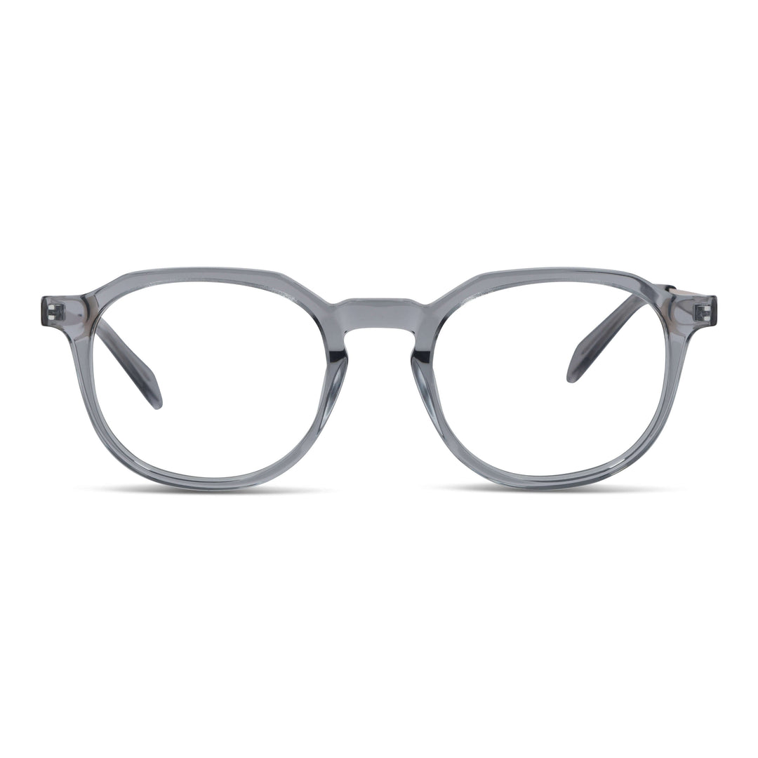 Eyeglasses frames optical octagonales geometricos men women sustainable acetate Bonoboss #color_transparente