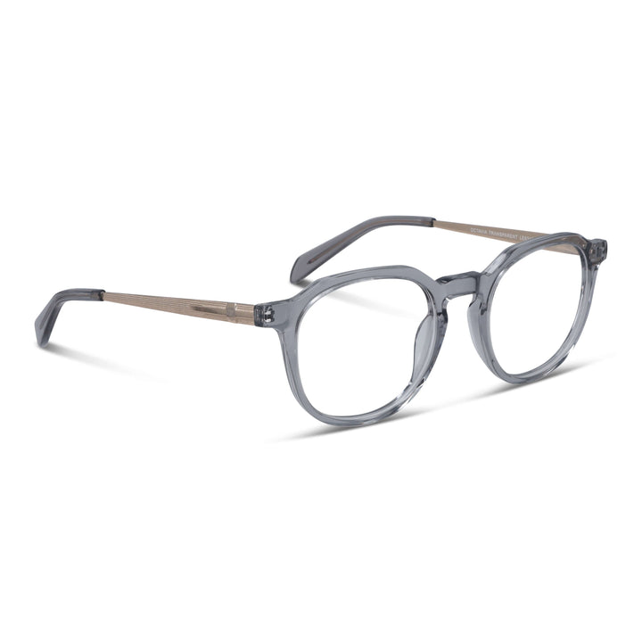 Eyeglasses frames optical octagonales geometricos men women sustainable acetate Bonoboss #color_transparente