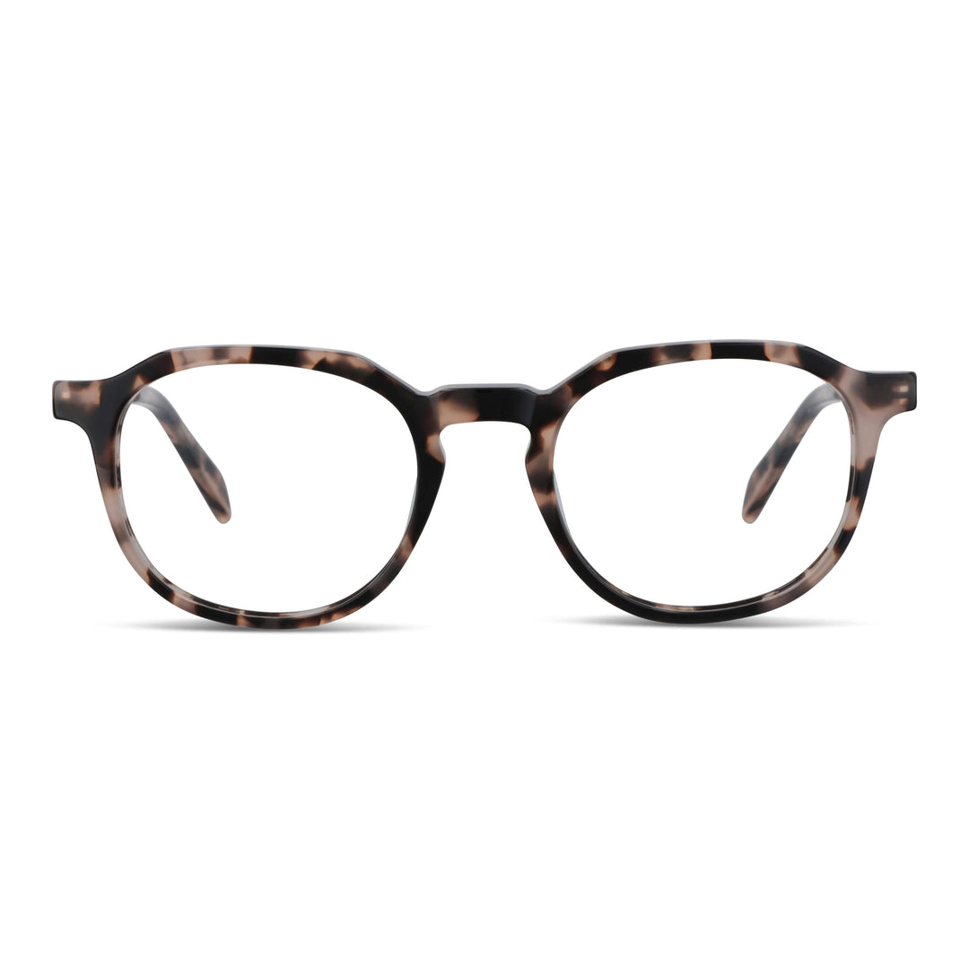 Eyeglasses frames optical octagonales geometricos men women sustainable acetate Bonoboss #color_marble