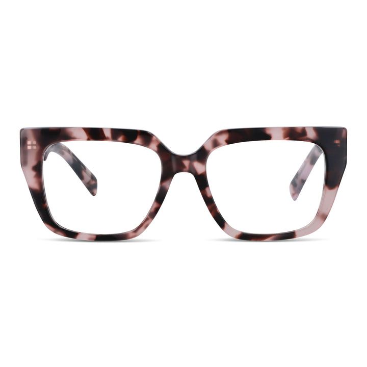 Eyeglasses optical frames oversize xl for women round face large Bonoboss #color_marble