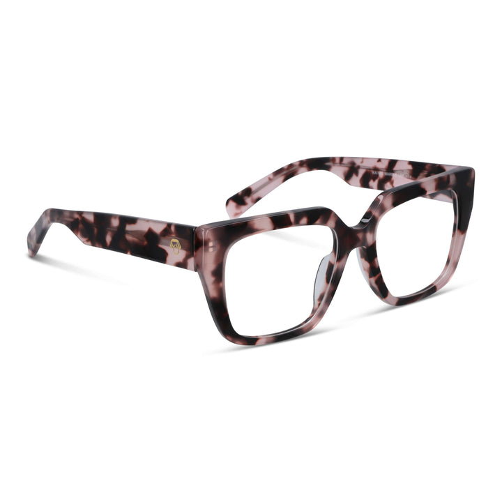 Eyeglasses optical frames oversize xl for women round face large Bonoboss #color_marble