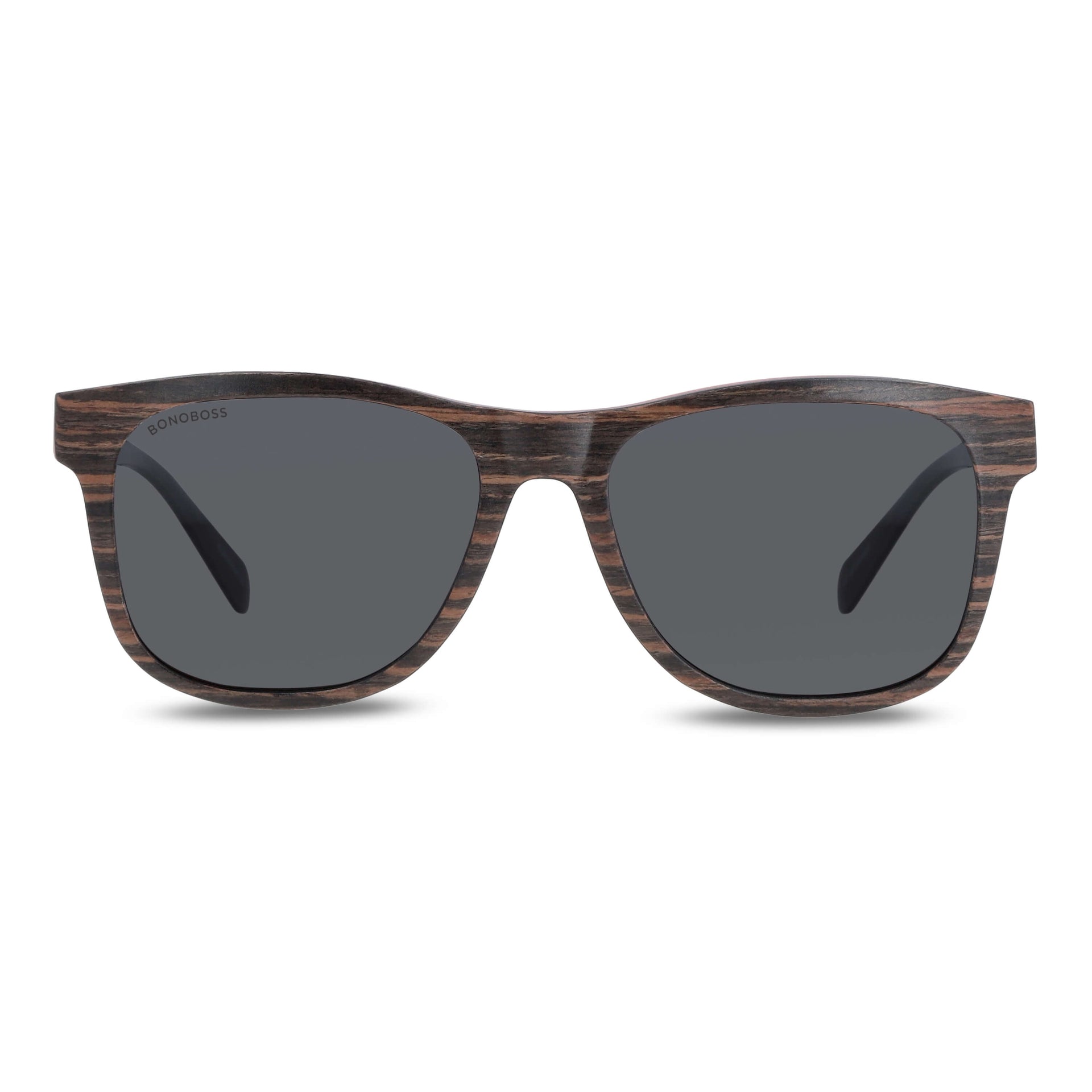 lentes anteojos de sol cuadrados rectangulares de madera color cristal color negro para hombre 