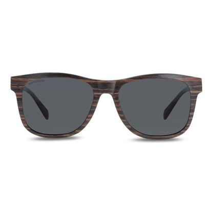 lentes anteojos de sol cuadrados rectangulares de madera color cristal color negro para hombre 