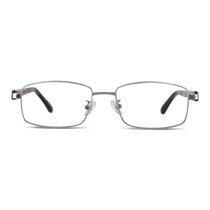 Lenses metalicos rectangular stainless steel wood optical prescription bifocales multifocales men women retro vision sustainable mayorista distribuidor silver.jpg Bonoboss #color_silver