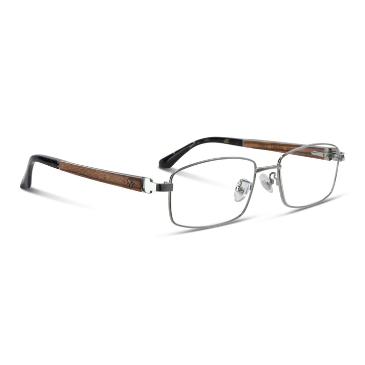 Lenses metalicos rectangular stainless steel wood optical prescription bifocales multifocales men women retro vision sustainable mayorista distribuidor silver.jpg Bonoboss #color_silver