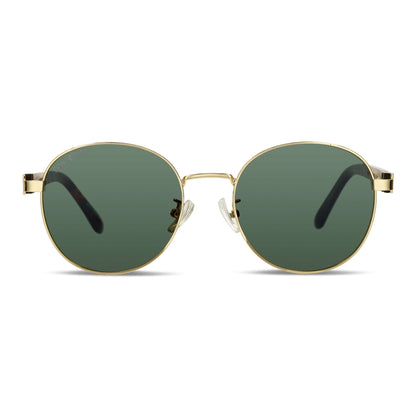 Lentes antejos de sol polarizados e acero dorados color g15 para hombre y mujer #color_g15