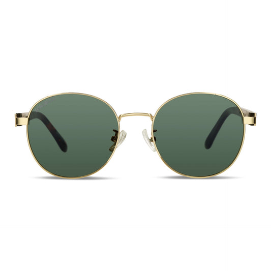 Lentes antejos de sol polarizados e acero dorados color g15 para hombre y mujer #color_g15