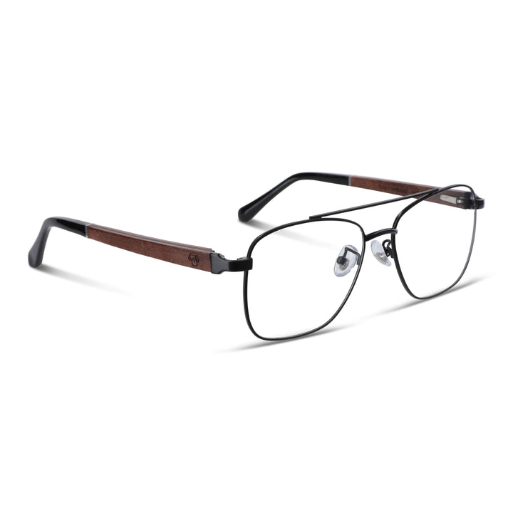 Lenses metalicos rectangular stainless steel wood optical prescription bifocales multifocales men women retro vision sustainable mayorista distribuidor aviador.jpg Bonoboss #color_negro