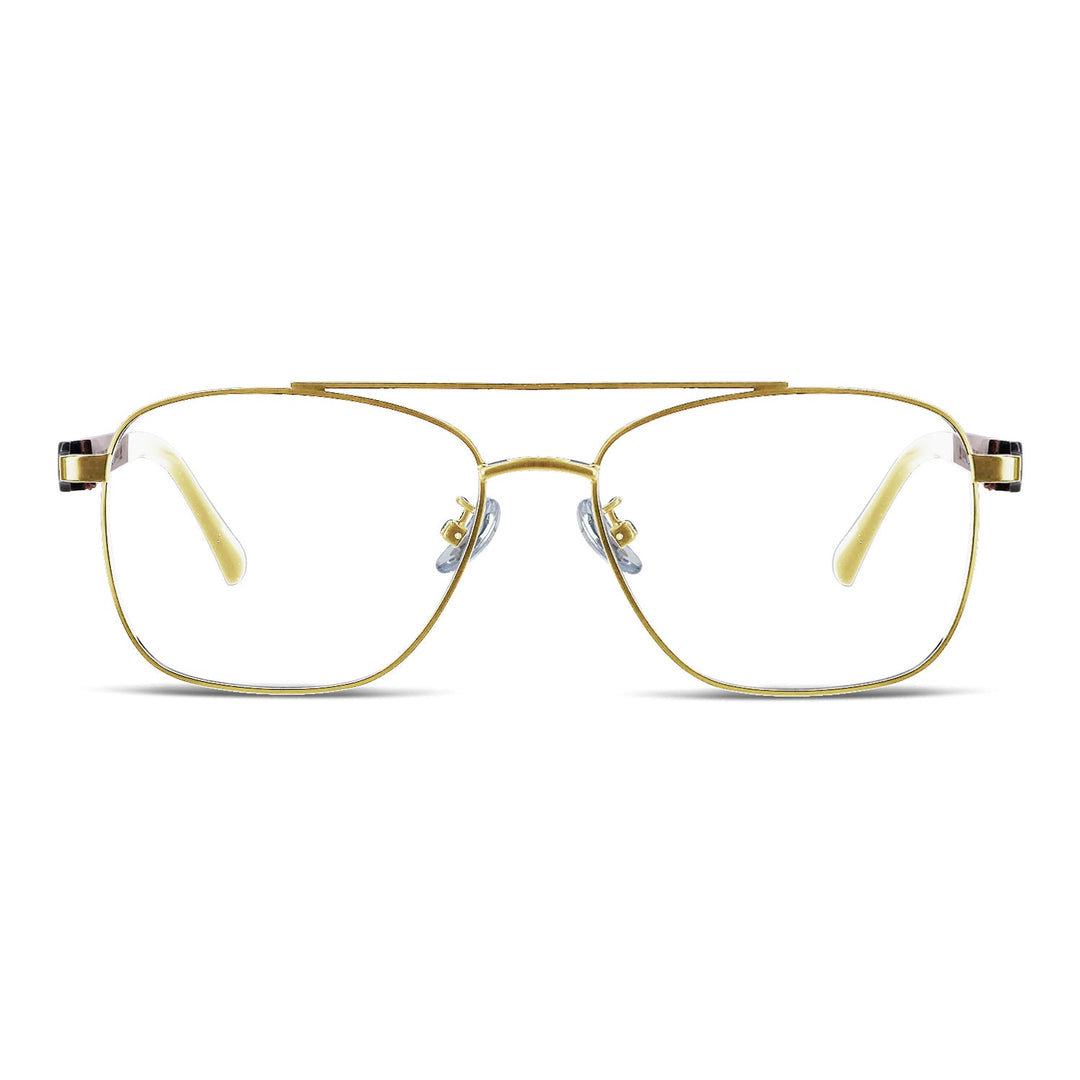 Lenses metalicos rectangular stainless steel wood optical prescription bifocales multifocales men women retro vision sustainable mayorista distribuidor aviador.jpg Bonoboss #color_dorado