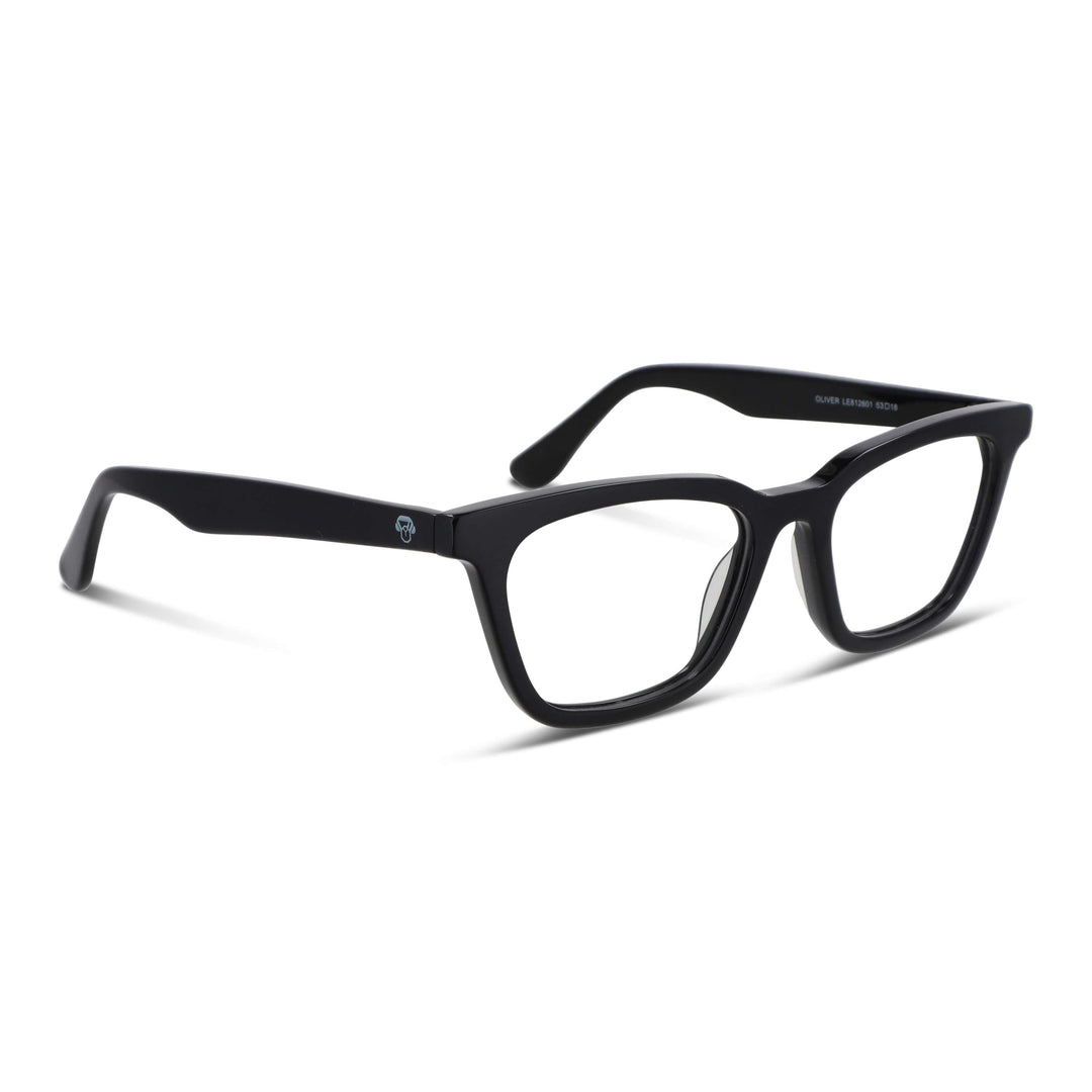 Lenses optical acetate forma rectangular ovalada black for men and women optical distribuidor mayorista opticas Bonoboss #color_negro