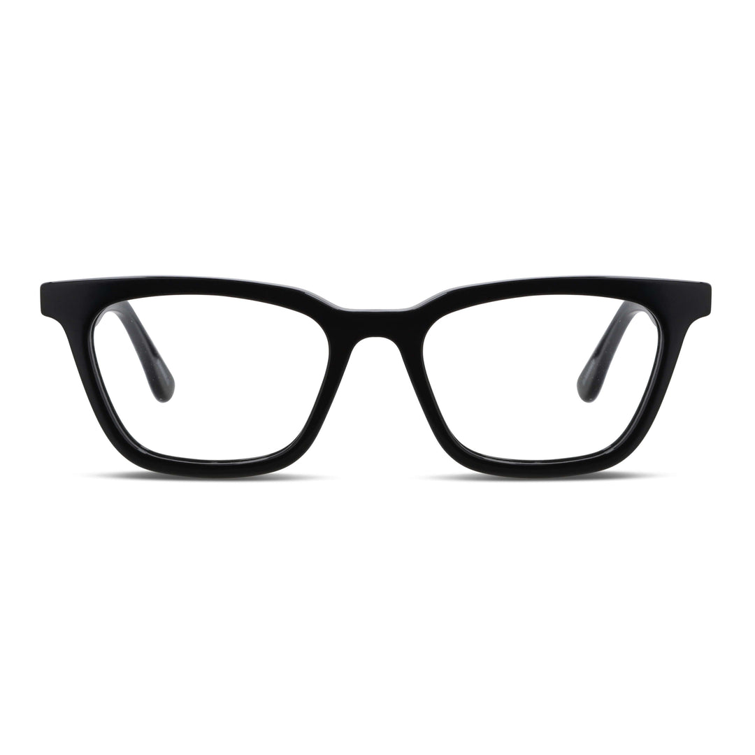Lenses optical acetate forma rectangular ovalada black for men and women optical distribuidor mayorista opticas Bonoboss #color_negro