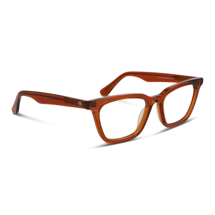 Lenses optical acetate forma rectangular ovalada color café for men and women optical distribuidor mayorista opticas Bonoboss #color_brown