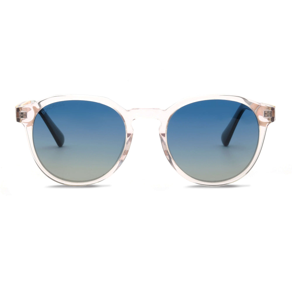 Eyeglasses acetate and recycled wood with lenses polarized for men and women sustainables Bonoboss #color_transparente