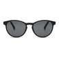 anteojos lentes de sol polarizados para hombre y mujer en material acetato biodegradable sustentable de moda para hombre y mujer forma redonda de color negro con patas de madera natural #color_black