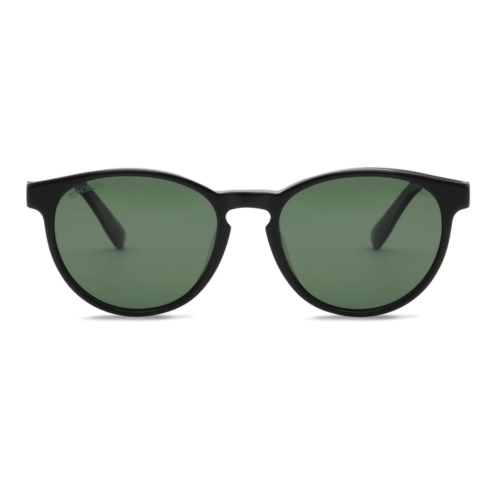 Eyeglasses sunglasses polarized for men and women in material acetate biodegradable sustainable moda for men and women forma redonda black with wooden temples natural Bonoboss #color_g15