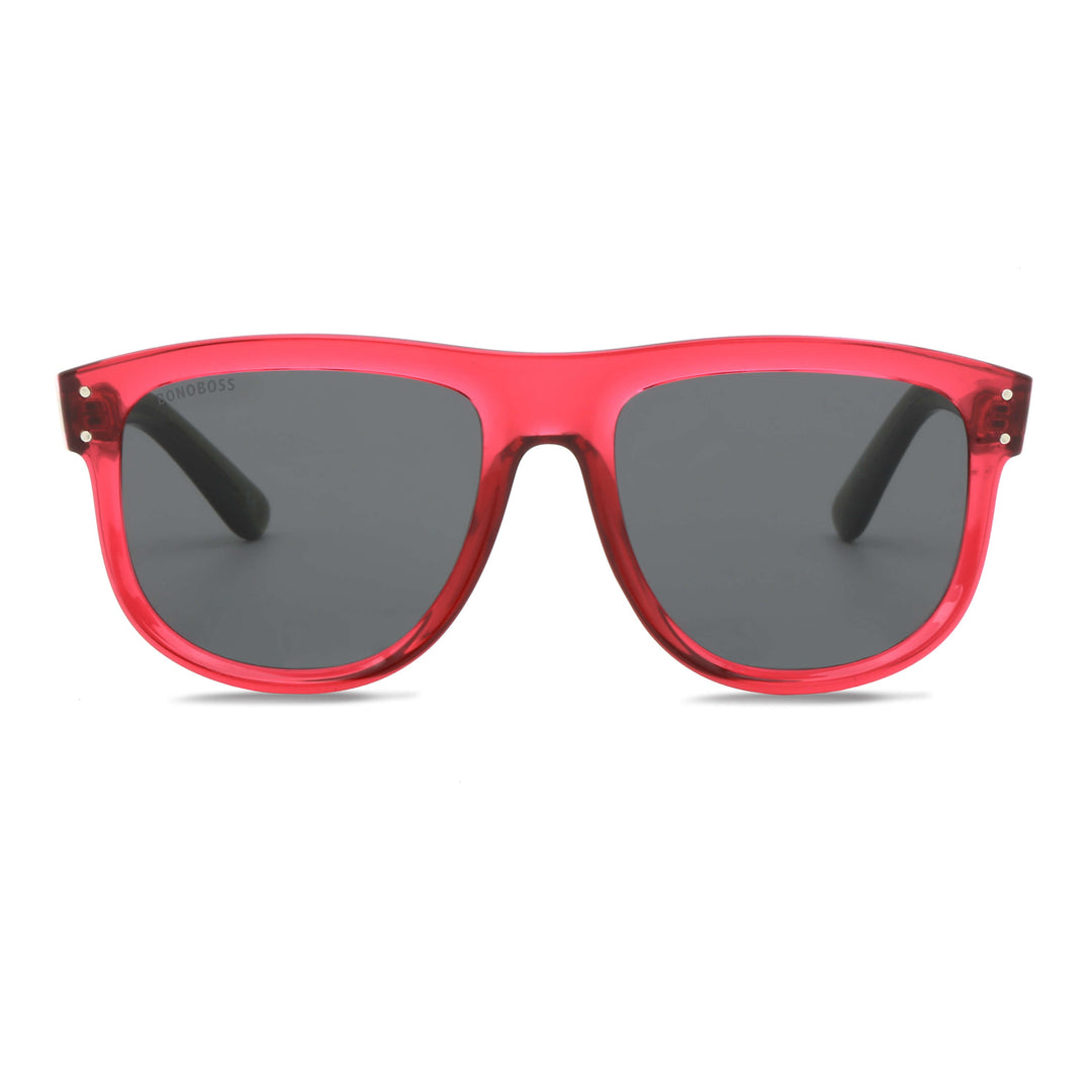 Sunglasses polarized reverse rayban moda men and women sustainable recycled plastic originales Bonoboss #color_rojo
