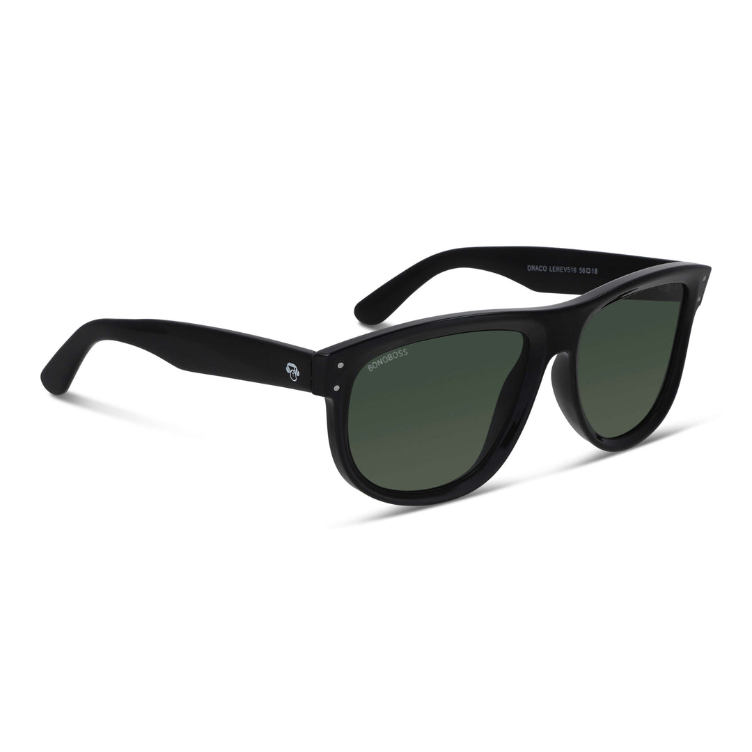 Sunglasses polarized reverse rayban moda men and women sustainable recycled plastic Bonoboss #color_g15