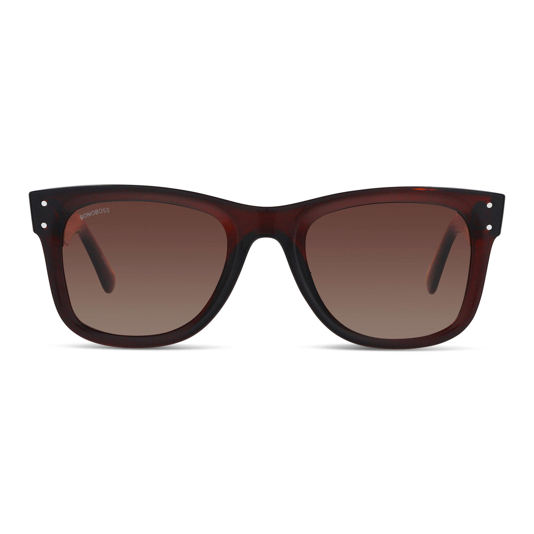 Sunglasses polarized for men and women red Bonoboss #color_brown