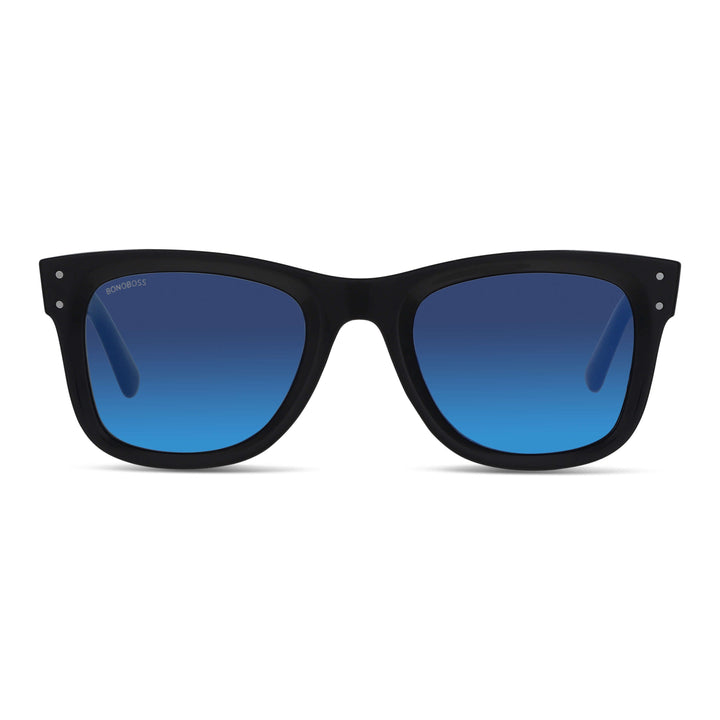 Sunglasses polarized for men and women black cristal blue Bonoboss #color_espejado-azul