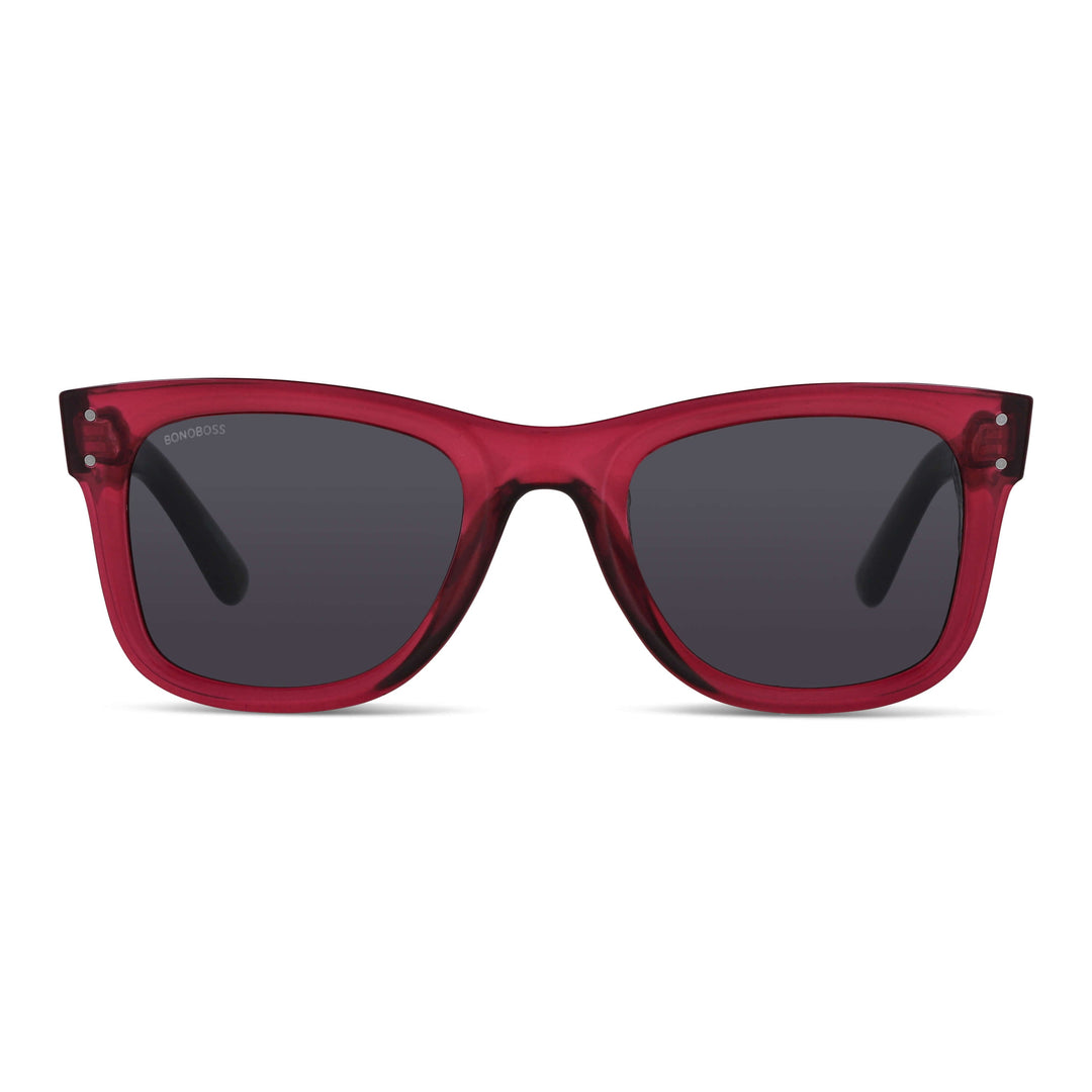 Sunglasses polarized for men and women red cristal black Bonoboss #color_rosado